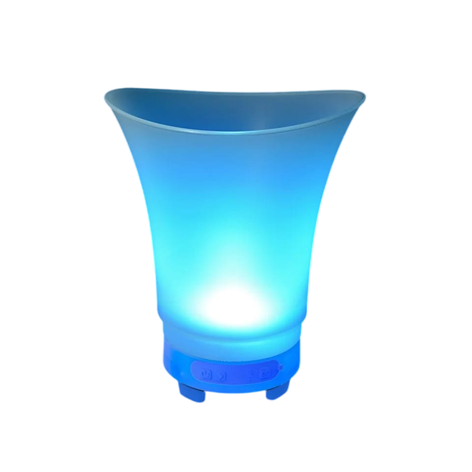 PARLANTE HIELERA BLUETOOTH RECARGABLE LUZ RGB CUBO - 2
