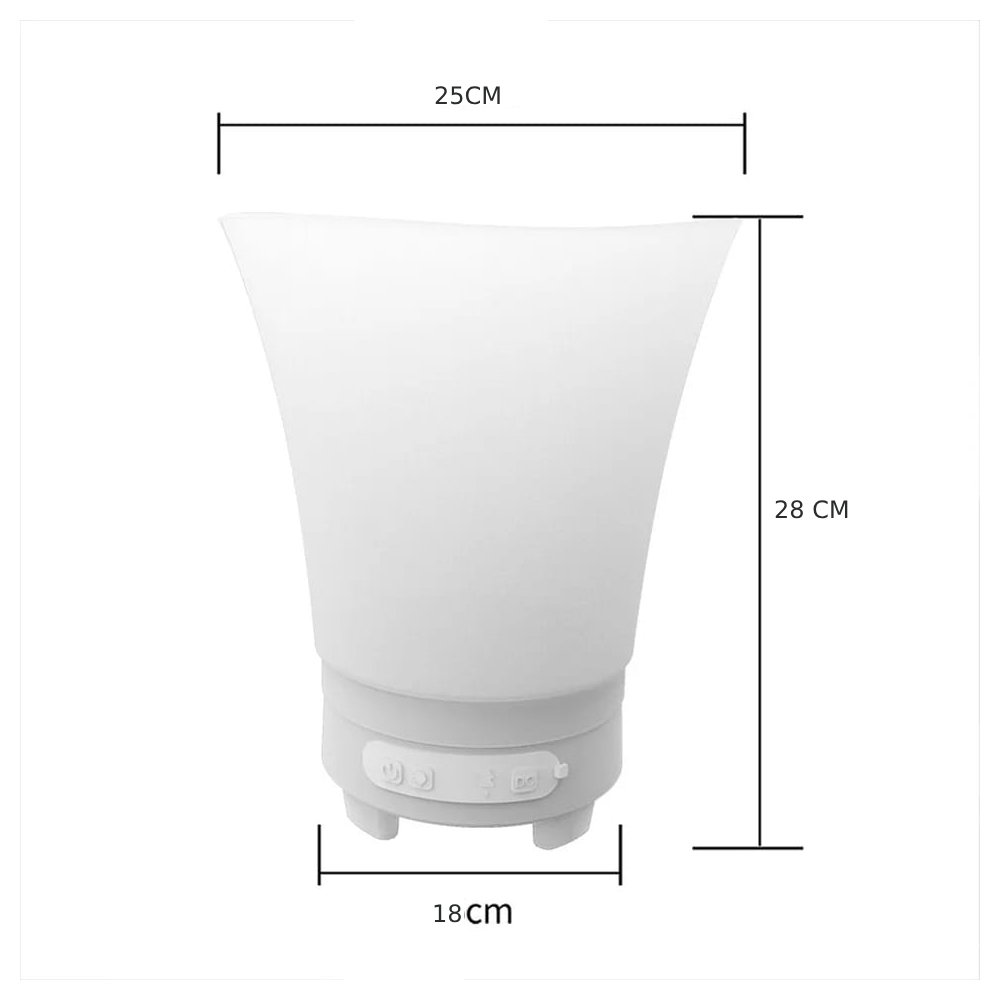 PARLANTE HIELERA BLUETOOTH RECARGABLE LUZ RGB CUBO - 4