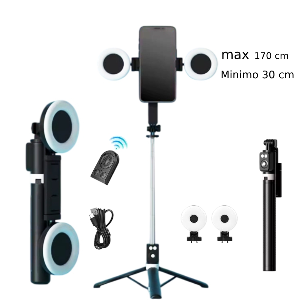 PALO SELFIE CON TRIPODE CONTROL BLUETOOTH - 2