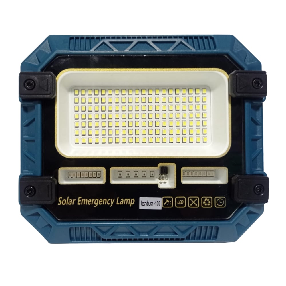 REFLECTOR LED CON PANEL SOLAR PARA EXTERIORES CON CABLE 100W - 2