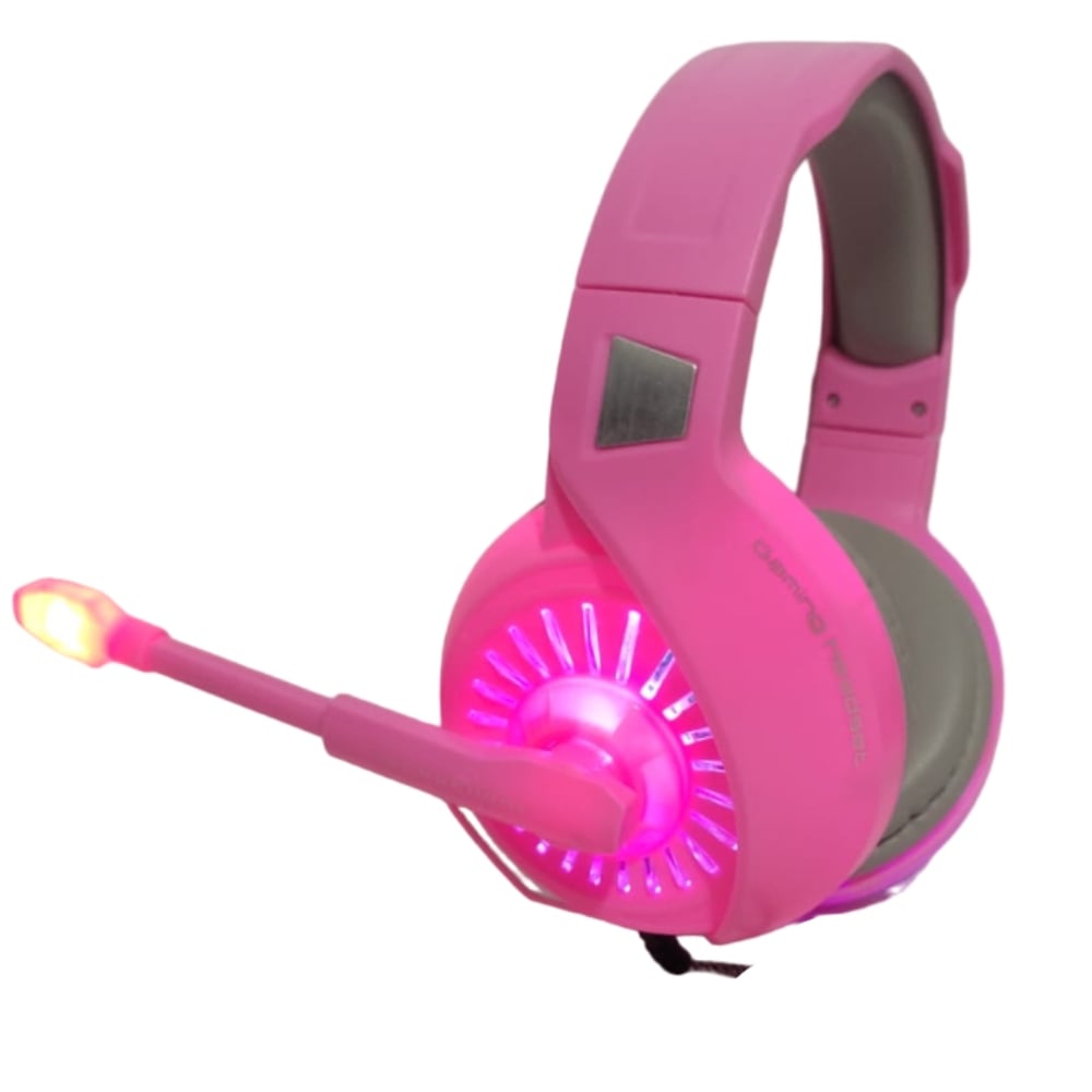 AUDIFONOS GAMER PARA PC LAPTOP PS4 MICROFONO LUZ RGB - 1