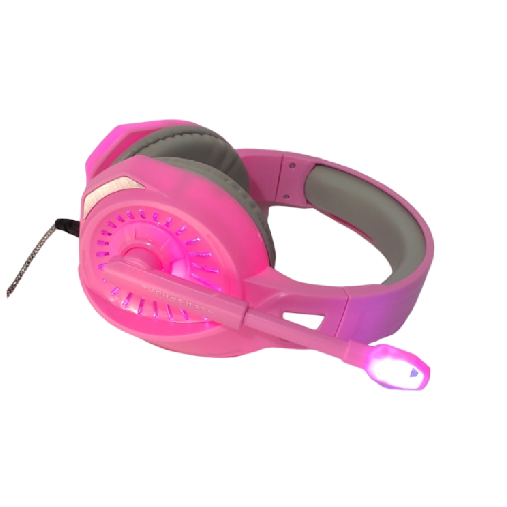 AUDIFONOS GAMER PARA PC LAPTOP PS4 MICROFONO LUZ RGB - 3