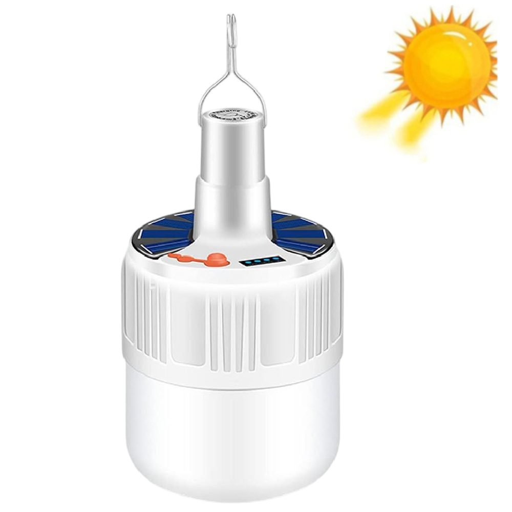 FOCO LAMPARA CON PANEL SOLAR - 3