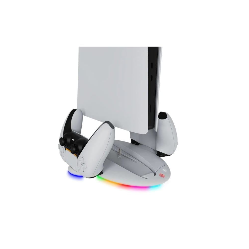 CARGADOR PARA MANDOS PS5 BASE COOLER LUZ RGB - 1