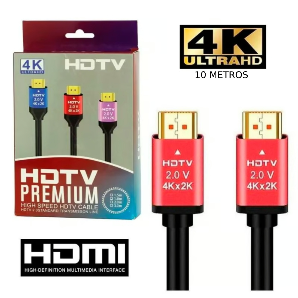 CABLE HDMI 10 METROS 4K PREMIUM - 1