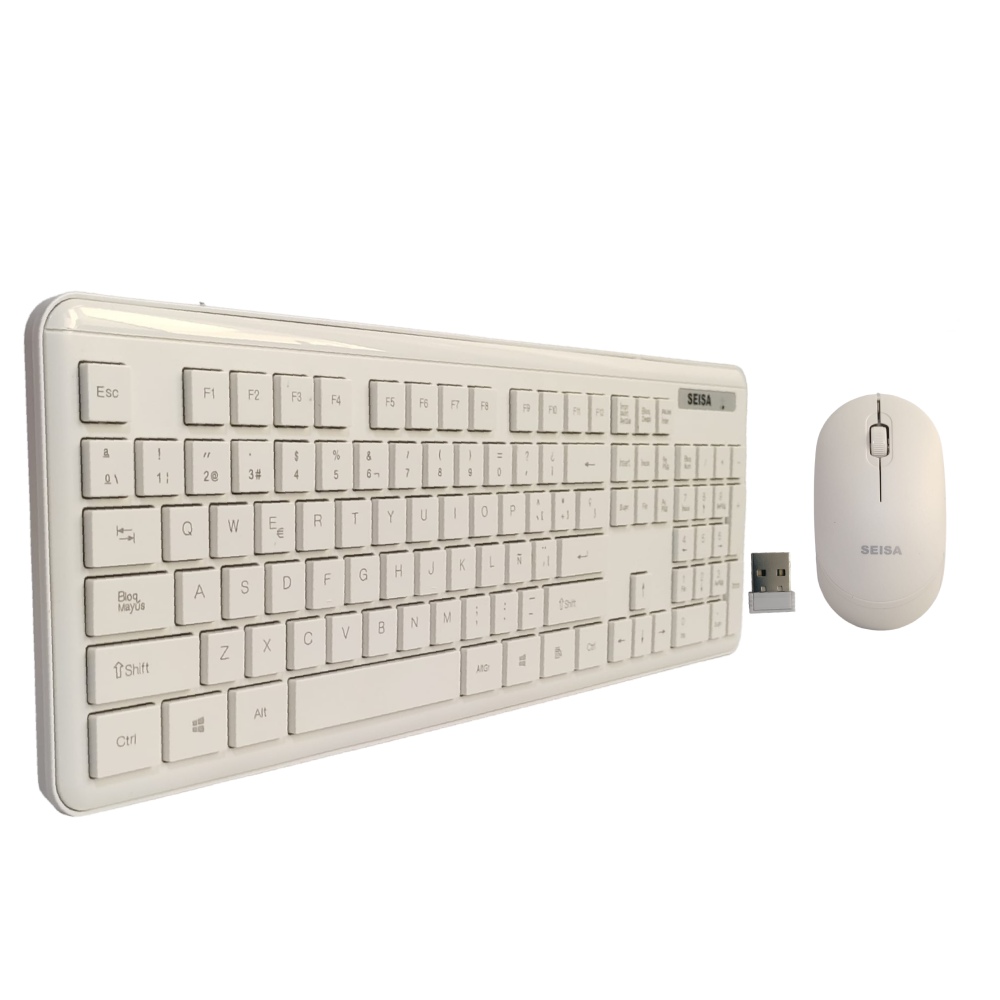 KIT TECLADO Y MOUSE PARA PC LAPTOP INALAMBRICO USB - 1