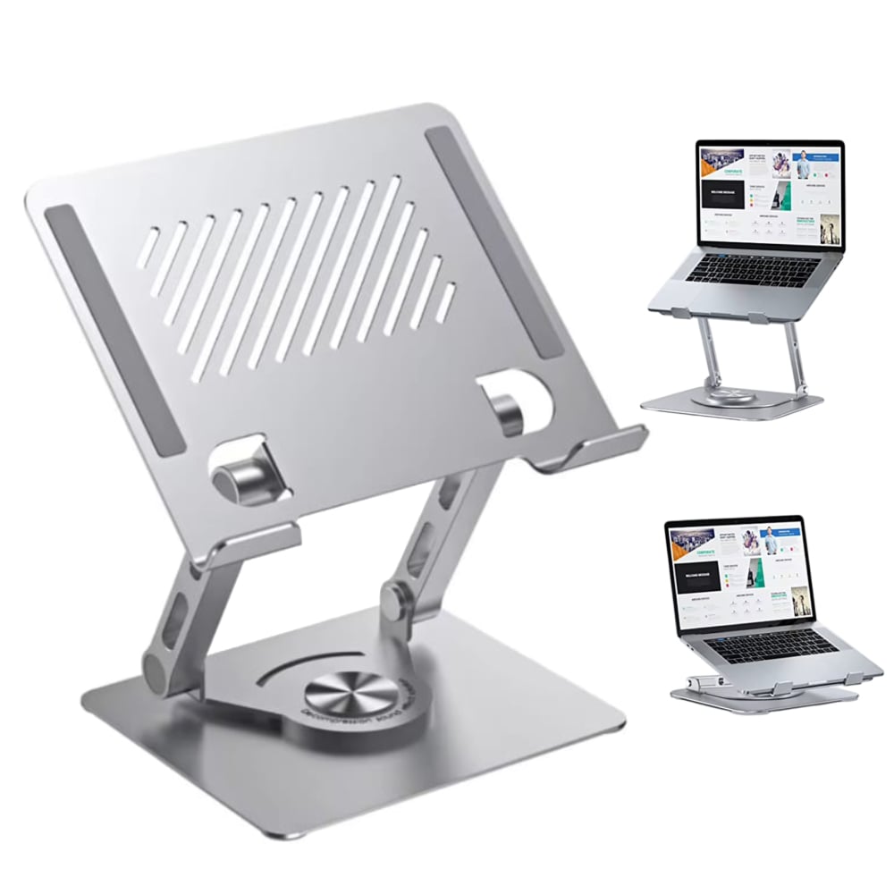 SOPORTE PARA LAPTOP TABLET BADE DE ALUMINIO METAL DE 15.9 PULGADAS 360° - 1