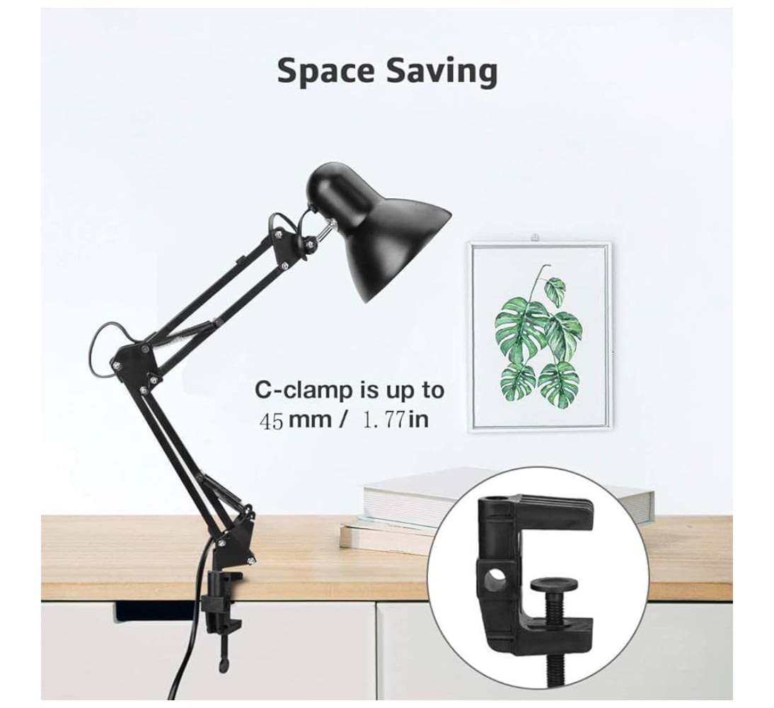 LAMPARA LED PARA ESCRITORIO RACK PLEGABLE DOBLE BASE - 3