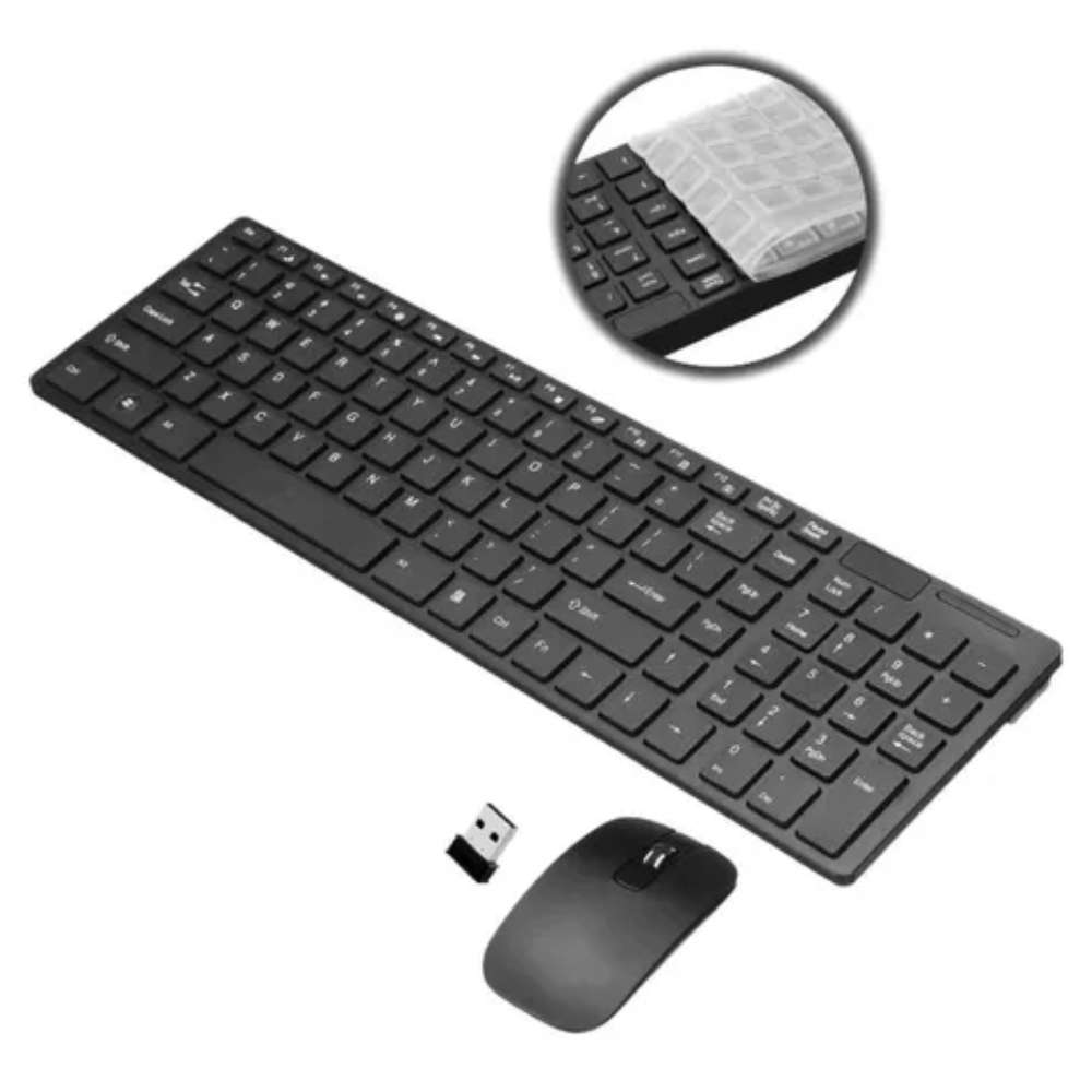 TECLADO Y MOUSE INALAMBRICO PARA PC LAPTOP - 1