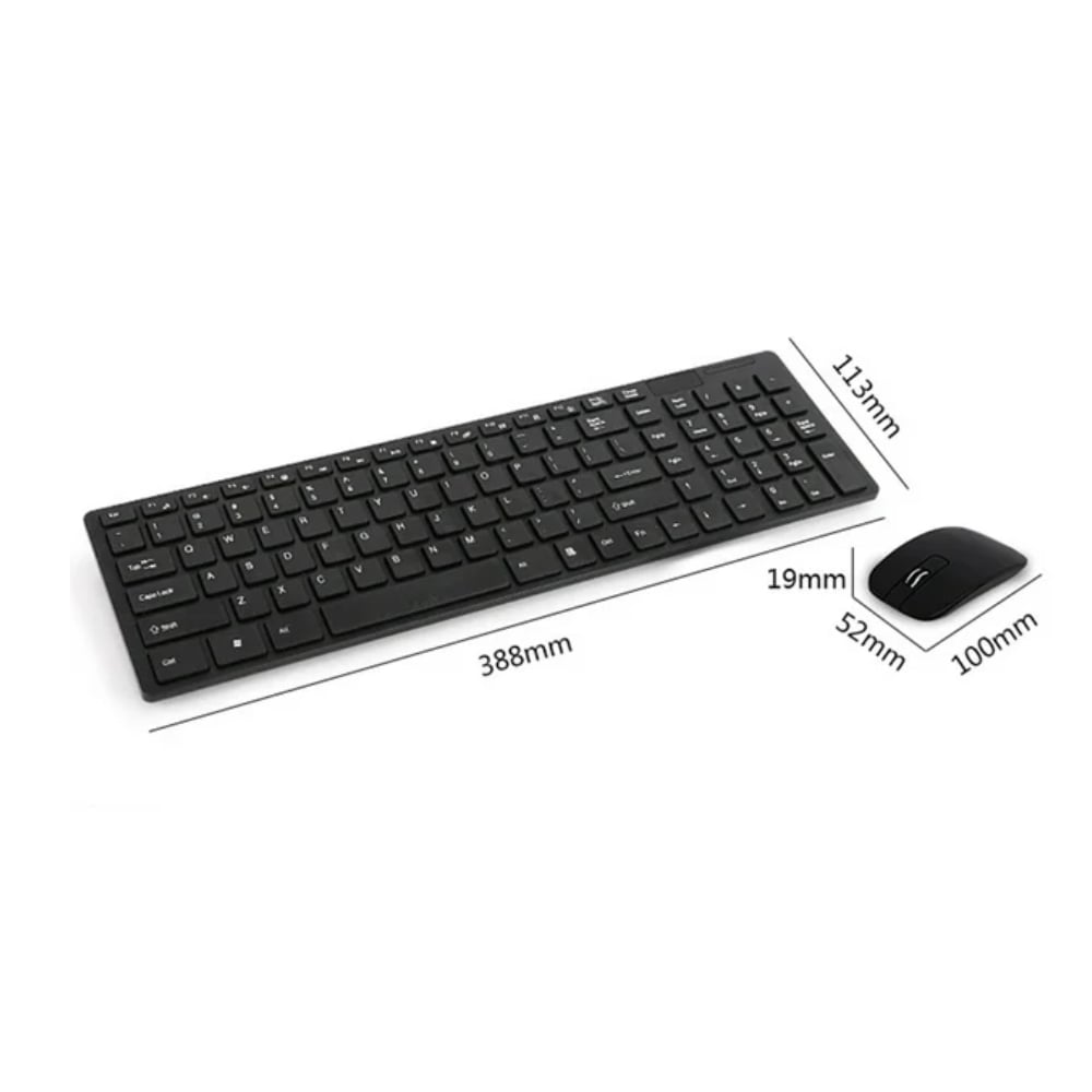 TECLADO Y MOUSE INALAMBRICO PARA PC LAPTOP - 4
