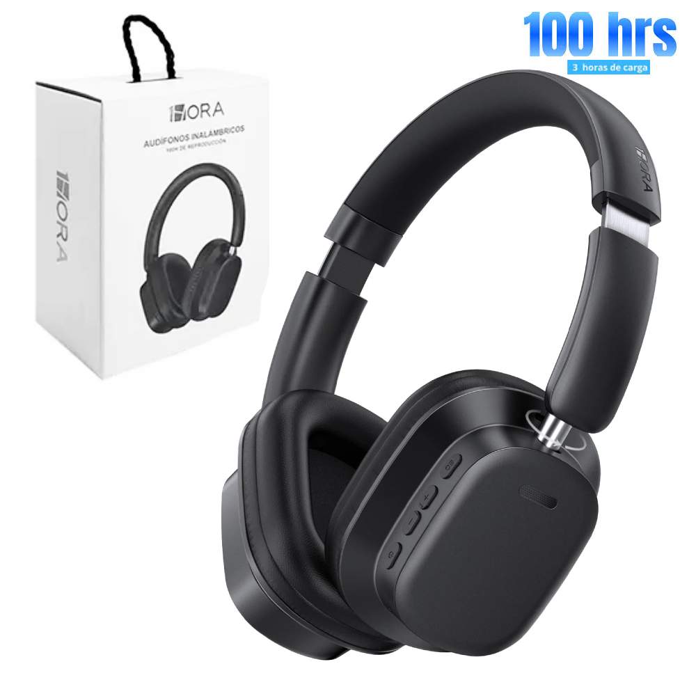 AUDIFONOS INALAMBRICO TIPO VINCA 1HORA AUT250 NEGRO - 1