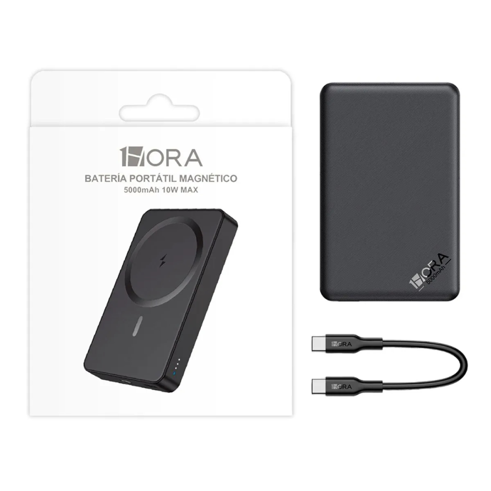 CARGADOR MAGNETICO INALAMBRICO CARGA RAPIDA PARA CELULAR 1HORA 500MAH MODELO GAR276 10W NEGRO - 6