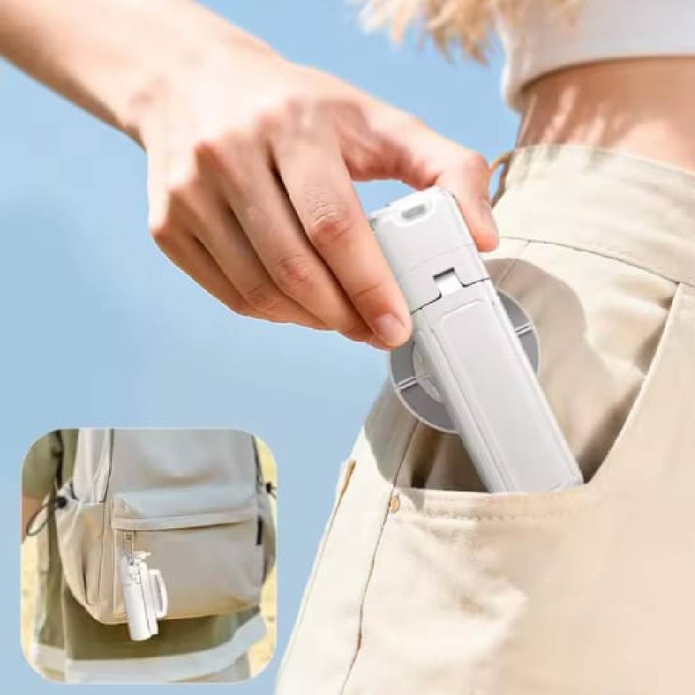 TRIPODE SOPORTE MAGNETICO CLIP PARA CELULAR SELFIE BLUETOOTH BLANCO P15 MINI - 5
