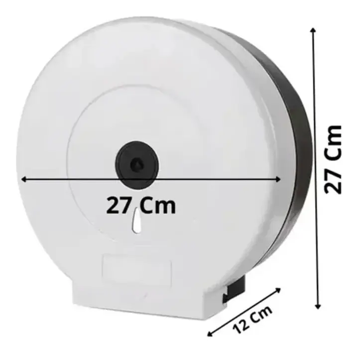 DISPENSADOR DE PAPEL HIGIENICO JUMBO ABS CON SOPORTE 27CM - 2
