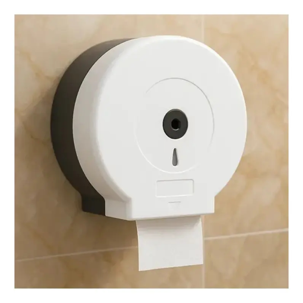 DISPENSADOR DE PAPEL HIGIENICO JUMBO ABS CON SOPORTE 27CM - 4