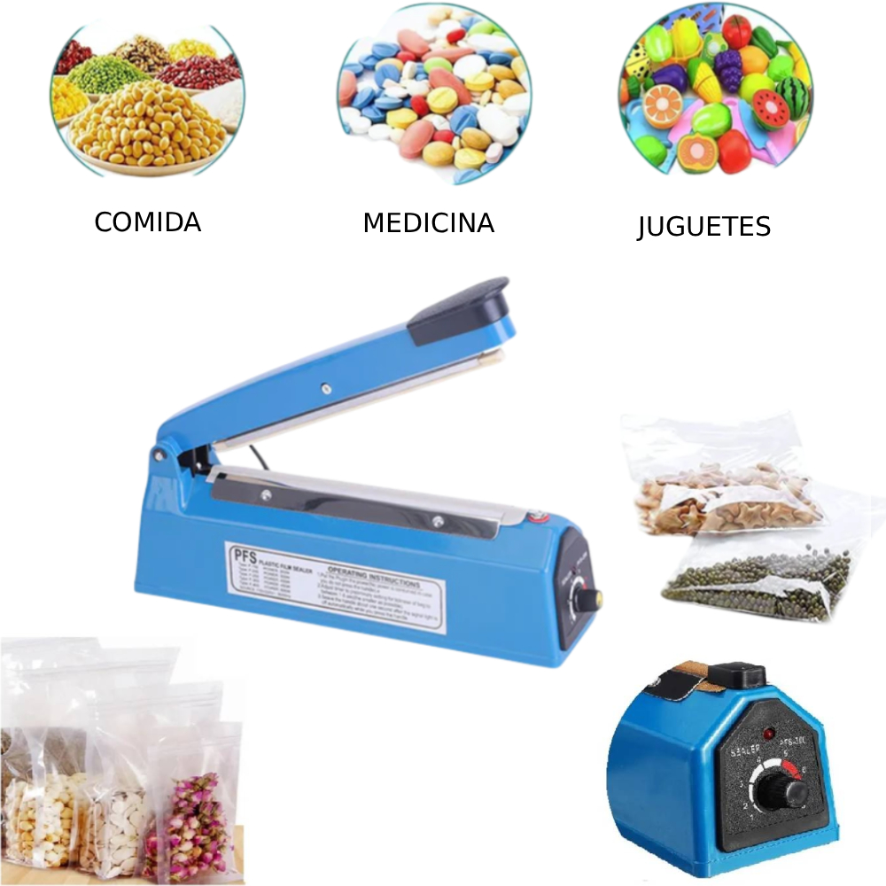 SELLADORA DE IMPULSO BOLSAS PLASTICA 30CM AZUL - 1