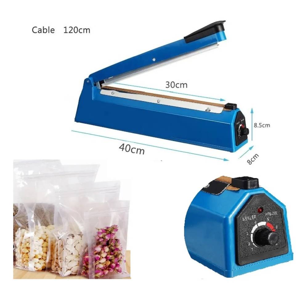 SELLADORA DE IMPULSO BOLSAS PLASTICA 30CM AZUL - 2