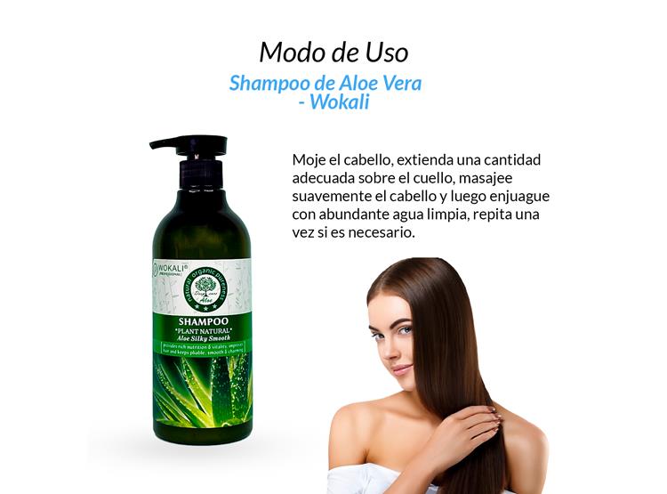 SHAMPOO DE ALOE VERA 550ML - WOKALI - 3