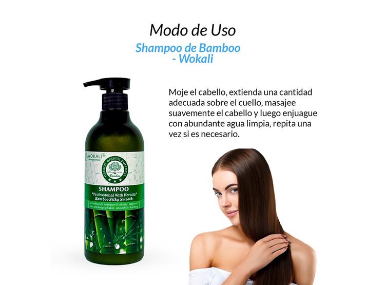 SHAMPOO DE BAMBOO 550ML - WOKALI - 3