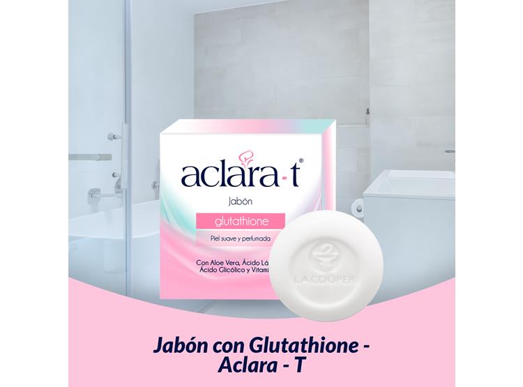 PACK 6 TRATAMIENTO FACIAL ACLARA-T JABON GLUTATHIONE 80 GR