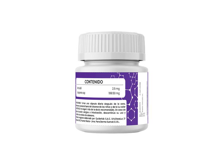 MINOXIDIL MUJER 2,5 MG - 60 CAPS DERMO SUMAK 2 UND - 3