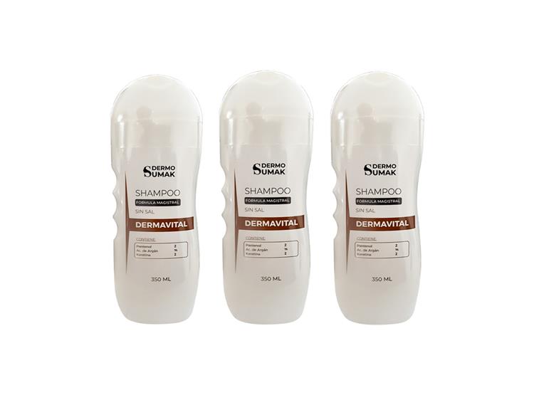 SHAMPOO SIN SAL DERMAVITAL 350ML DERMOSUMAK 3 UND - 1