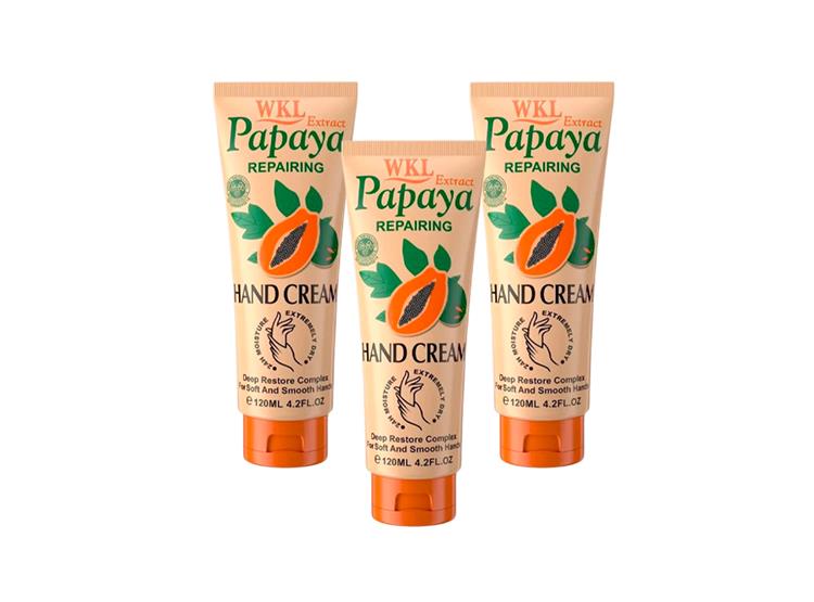 CREMA PARA MANOS DE PAPAYA 120ML FRUIT OF THE WOKALI 3 UND - 1