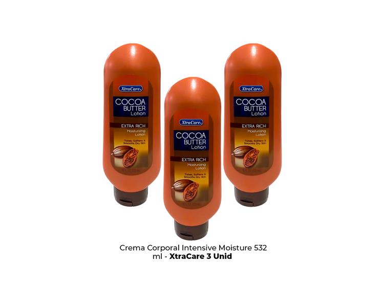 CREMA CORPORAL COCOA BUTTER 532ML XTRACARE 3 UND - 2