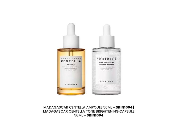 MADAGASCAR CENTELLA AMPOULE 50ML + TONE BRIGHTENING CAPS.50ML SKIN1004 - 2