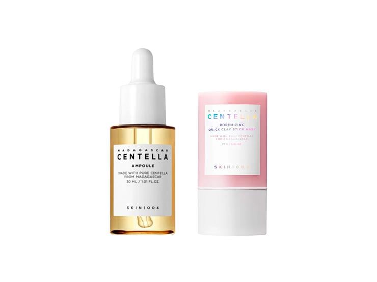 DUO CENTELLA SUERO 30ML + MASCARILLA STICK 27G PARA POROS SKIN1004 - 1