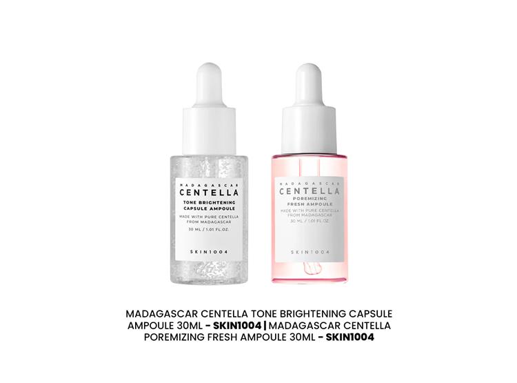 MADAGASCAR CENTELLA TONE BRIGHT. 30ML+POREMIZING AMPOULE 30ML SKIN1004 - 2