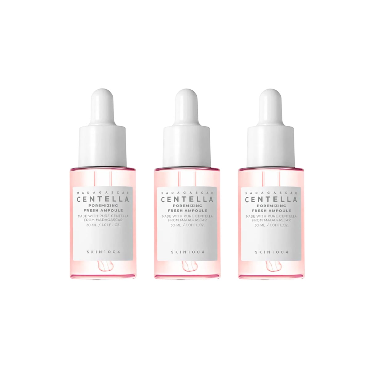 MADAGASCAR CENTELLA POREMIZING FRESH AMPOULE 30ML SKIN1004 3 UND - 1