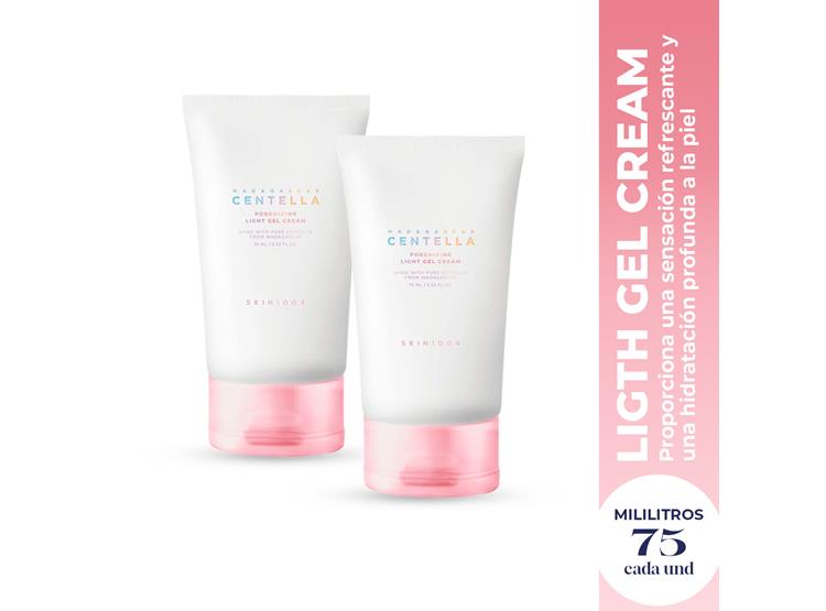 MADAGASCAR CENTELLA POREMIZING LIGHT GEL CREAM 75ML - SKIN1004 2 UND - 2