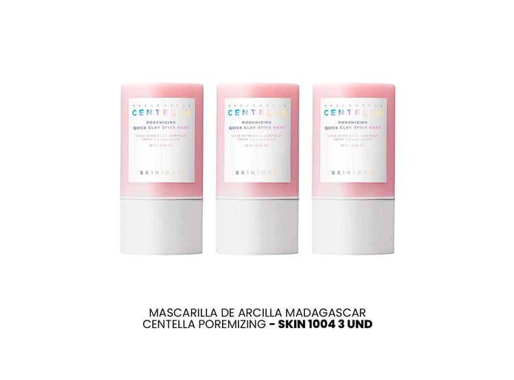 MASCARILLA DE ARCILLA MADAGASCAR CENTELLA POREMIZING SKIN 1004 3 UND - 2