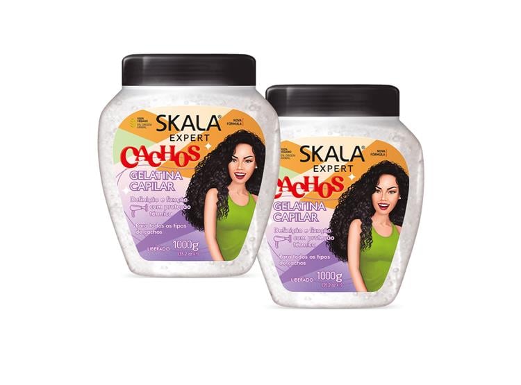 GELATINA CAPILAR CACHOS 1000G - SKALA 2 UNID - 1