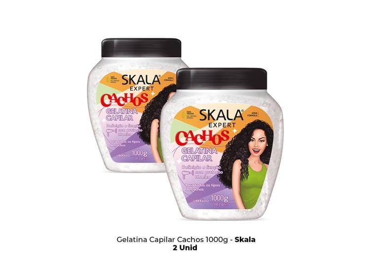 GELATINA CAPILAR CACHOS 1000G - SKALA 2 UNID - 2