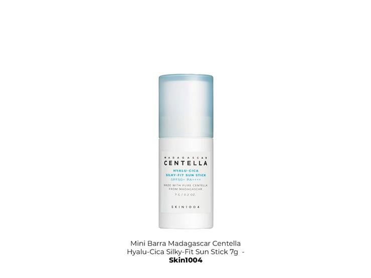 MINI BARRA MADAGASCAR CENTELLA HYALU-CICA SILKY-FIT SUN STICK 7G - SKIN1004 - 2