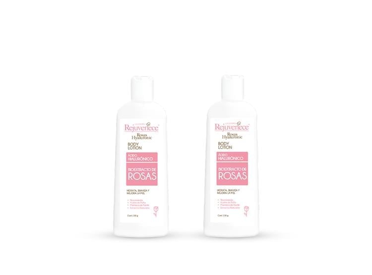 CREMA CORPORAL CON ACIDO HIALURONICO BIOEXTRACTO DE ROSAS 150ML 2 UND - 1