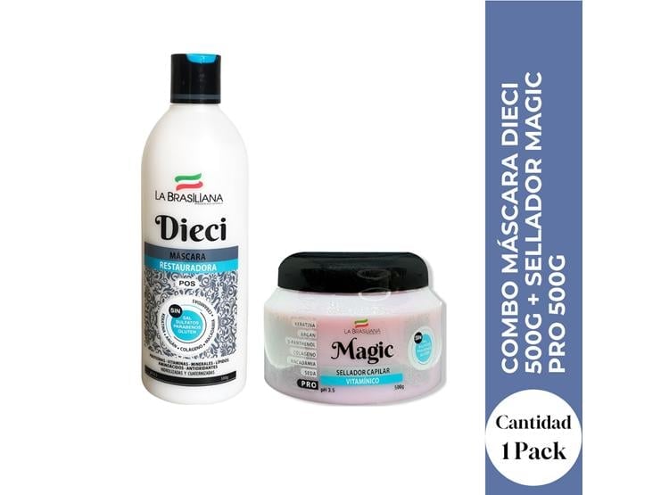COMBO MÁSCARA DIECI + SELLADOR MAGIC PRO 500G – TRATAMIENTO INTENSIVO Y SELLADO TOTAL - 1