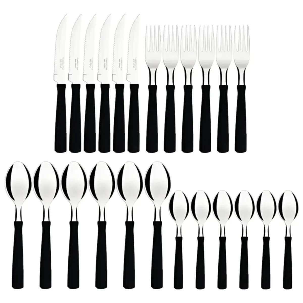 SET. CUBIERTOS TRAMONTINA X24 PZ ACE.INOX. -C - 1