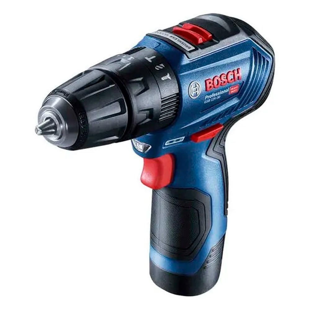 TALADRO PERCUTOR GSB 12V-30 BOSCH BRUSHLESS + MALETA - 2