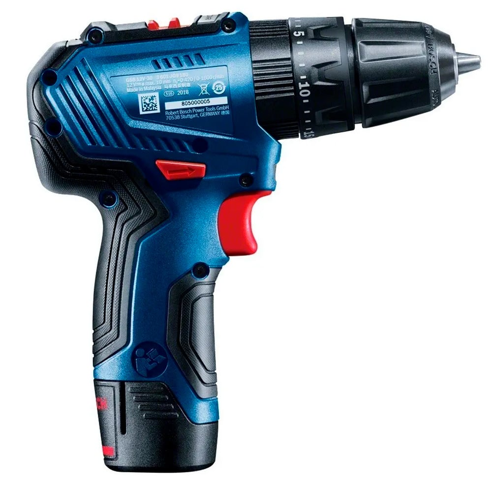 TALADRO PERCUTOR GSB 12V-30 BOSCH BRUSHLESS + MALETA - 6
