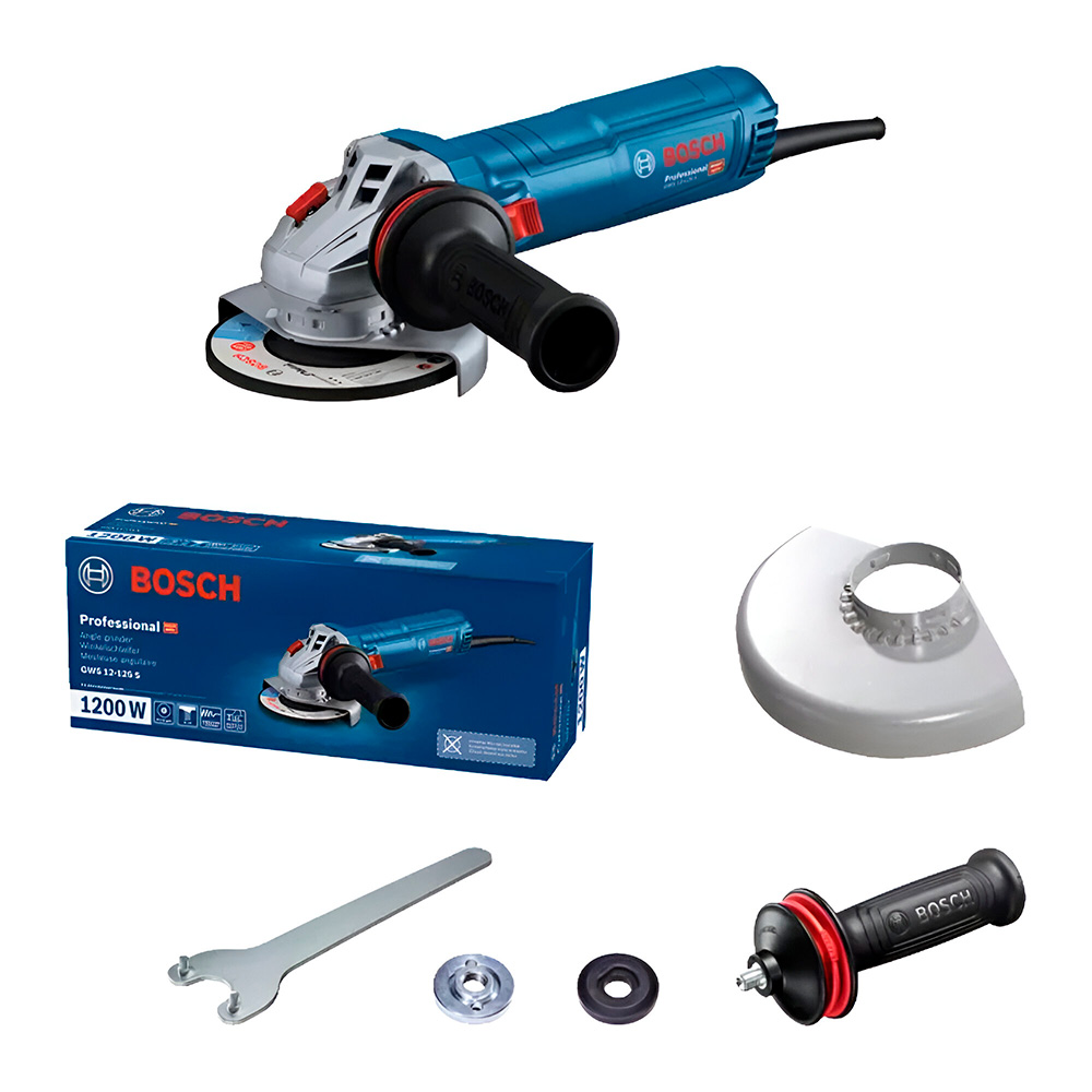 AMOLADORA ANGULAR GWS 12-125 S BOSCH INDUSTRIAL - 1