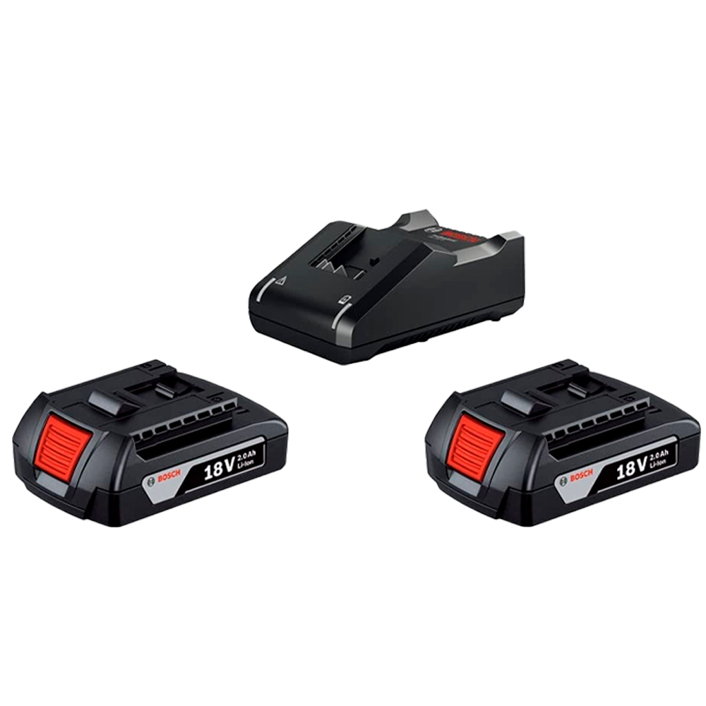 TALADRO ATORNILLADOR GSR 185 LI + 2 BATERÍAS 2 AH + CARGADOR - 2