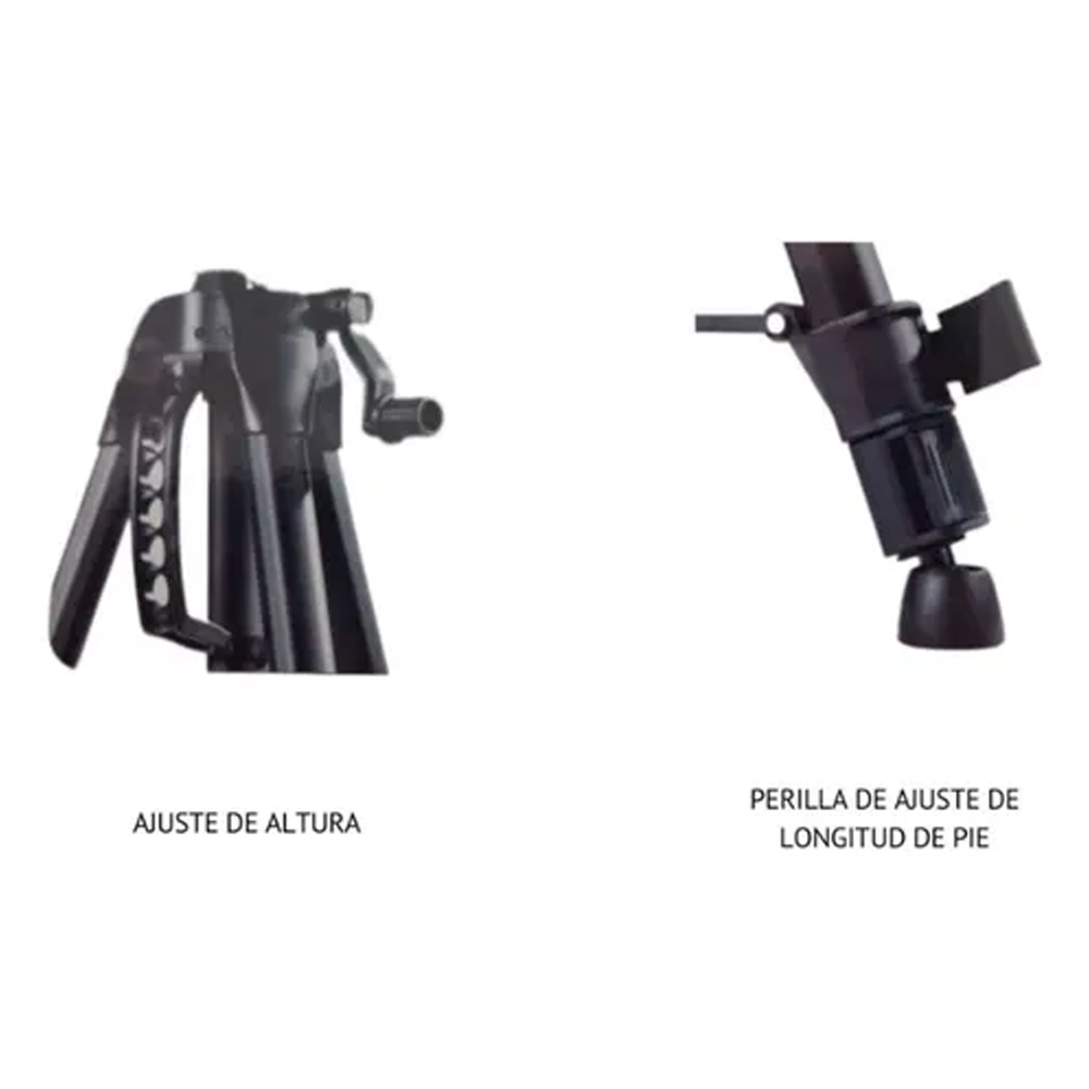 TRIPODE DE ALUMINIO RANKOR PARA NIVELES CON ENCASTRE UNIVERSAR 1/4' - 3