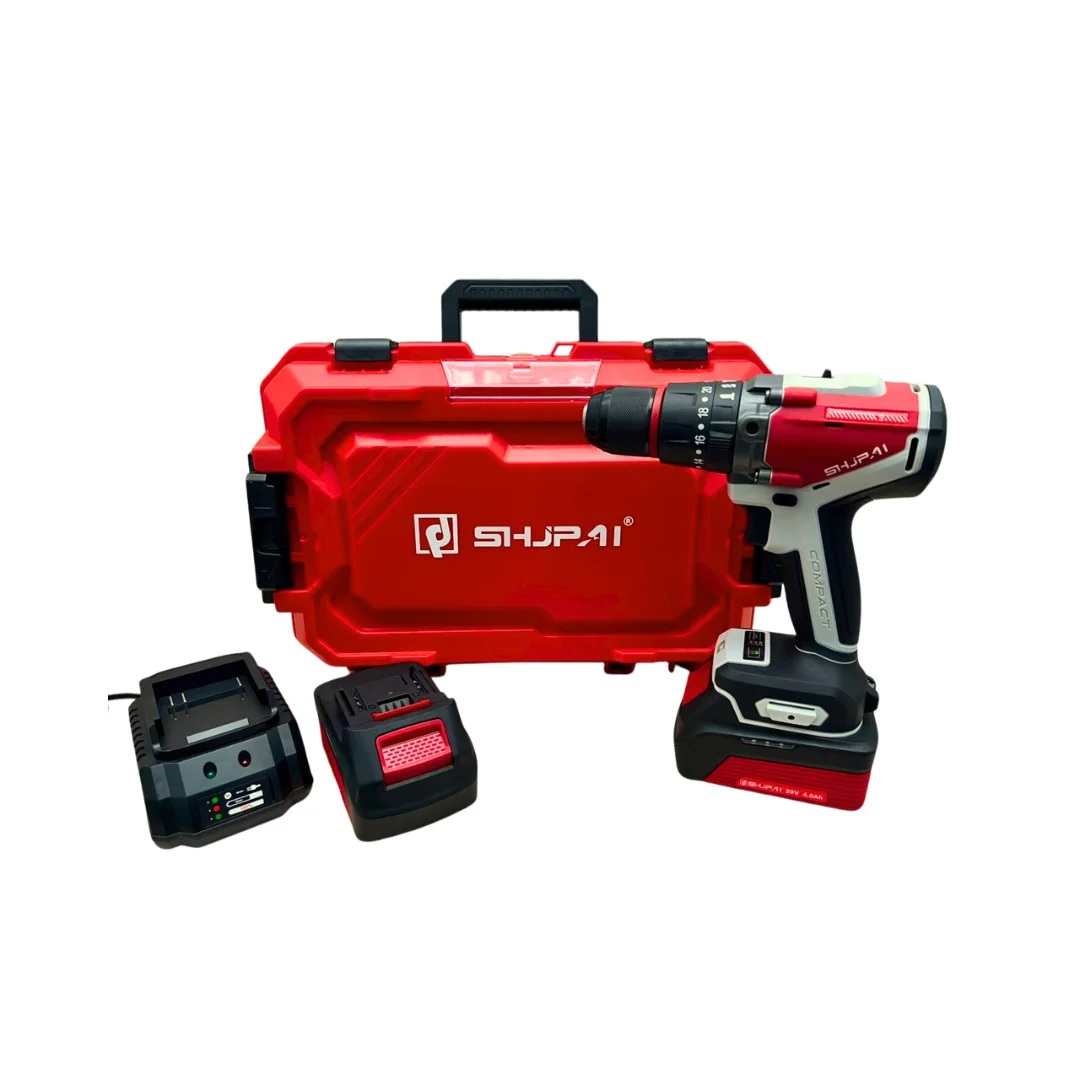 Taladro Percutor Brushless 20 V 125 Nm + 2 Bat 4.0 Ah + 1 Cargador Jp-Cj125x - Shjpai - 1