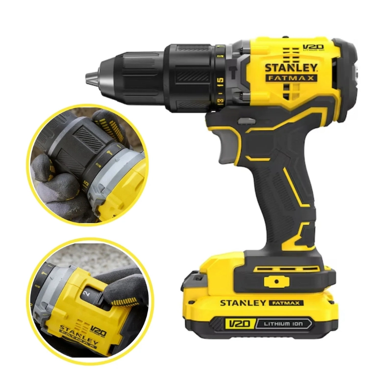 KIT 20V ATORNILLADOR IMPACTO + TALADRO PERCUTOR - STANLEY - 2