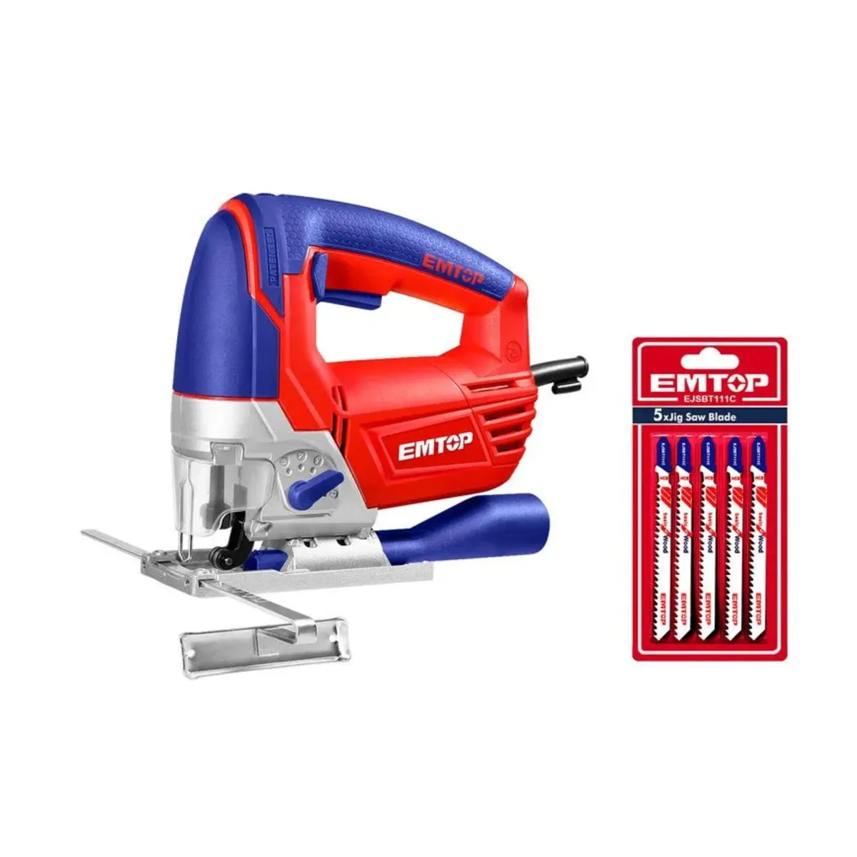 SIERRA CALADORA 800W EJSW8001 + CUCHILLAS INDUSTRIAL - EMTOP - 1