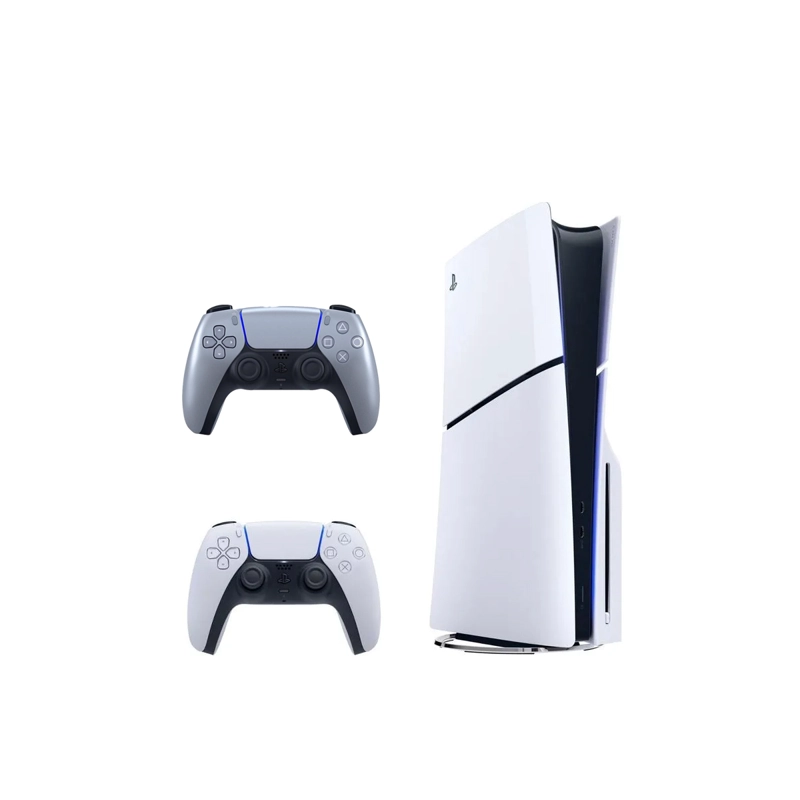 CONSOLA PS5 PLAYSTATION 5 SLIM LECTORA DE DISCOS + MANDO PLATEADO - 1
