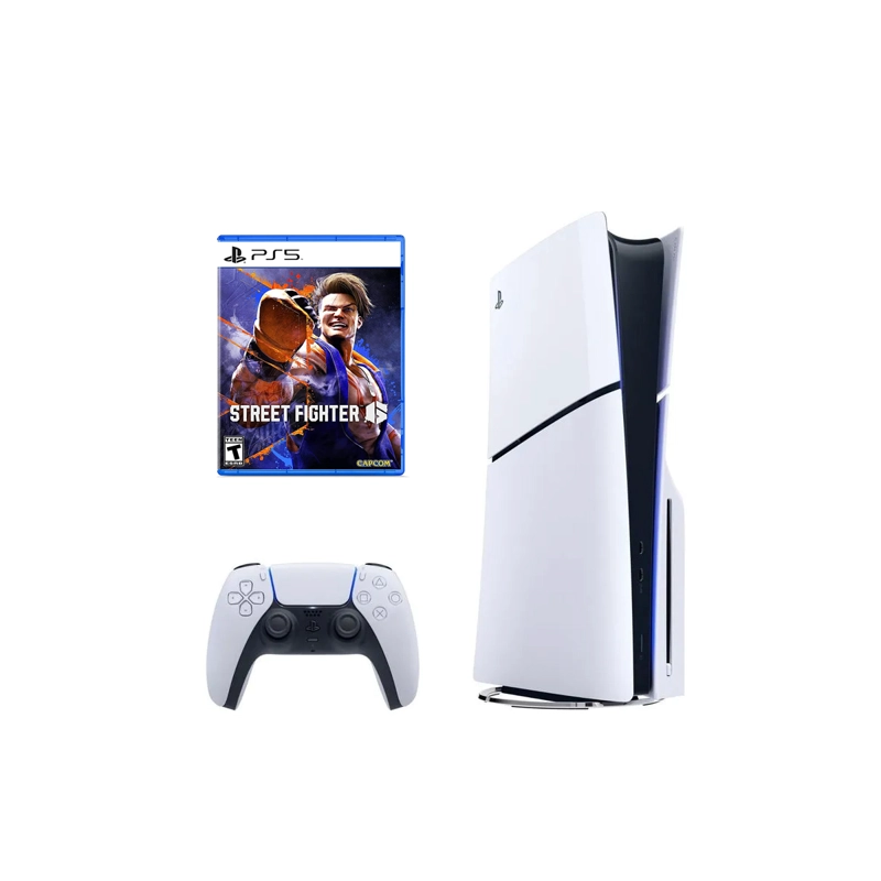 CONSOLA SONY - PLAYSTATION PS5 PLAYSTATION 5 SLIM LECTORA DISCOS + STREET FIGHTER 6 - 1